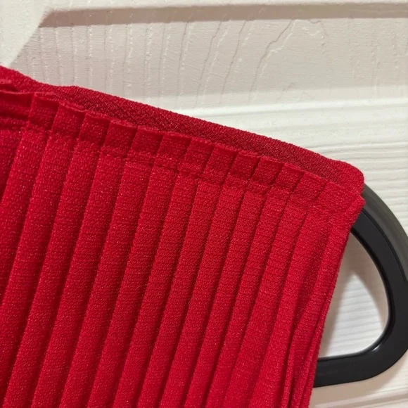 NWT Anthropologie x Tracy Reese Pleated Red Midi Sleeveless Dress | sz M - Picture 11 of 17